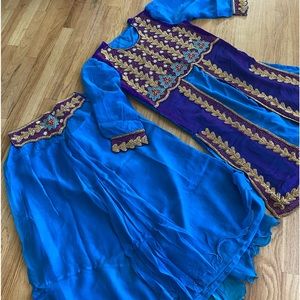Indian Pakistani Kameez Sharara suit dress